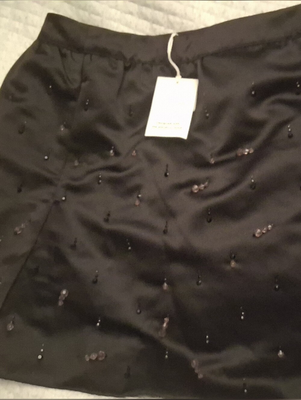Black Sequin Mini Skirt - Women's Evening Pencil Skirt